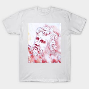 Epictetus Portrait | Epictetus Artwork | Line Art 3 T-Shirt